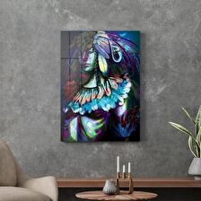 Decovetro Cam Tablo Abstract Woman Shaman