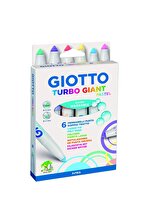 Turbo Giant 6'lı Keçeli Kalem Pastel Tones