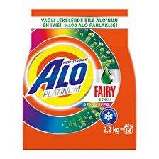 Alo Platinum 2,2 Kg Fairy Etkili Renkliler Hızlı Çözülme Toz Deterjan