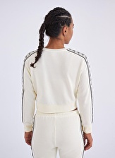 Kappa Bisiklet Yaka Bej Kadın Sweatshırt 341D3RWAL2 W 222BANDA TAIS