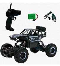 Rock Crawler Off-Road Metal Gövde 2.4 GHz U/K Dağda, Çölde, Kayada Giden Buggy Jeep 1:20