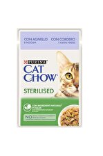 Cat Chow Sterilised Kuzu Etli Pouch Kısır Kedi Maması 85 Gr - 1 Adet