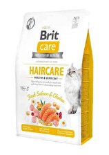 Brit Care Haircare Somon ve Tavuk Deri ve Tüy Sağlığı Tahılsız Kedi Maması 2 Kg