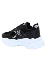 Bluefeet Mf0203 Siyah Beyaz Günlük Kadın Spor Ayakkabı