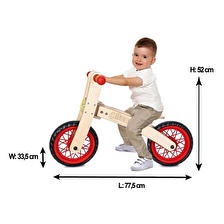 Ahşap Denge Bisikleti Pedalsız
