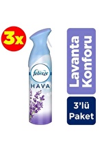 Febreze Hava Ferahlatıcı Sprey Oda Kokusu Lavanta Konforu 300 ml - 3'lü Paket