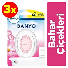 Febreze Hava Ferahlatıcı Banyo Oda Kokusu Bahar Çiçekleri*3
