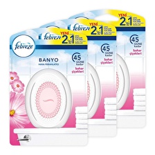 Febreze Hava Ferahlatıcı Banyo Oda Kokusu Bahar Çiçekleri*3