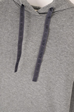 Antrasit Kapüşonlu Sweatshirt