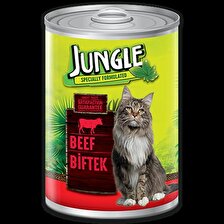 Jungle Biftekli Kedi Konserve 415 gr