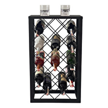 Metal Şaraplık Şarap Standı Metal Stand 6007