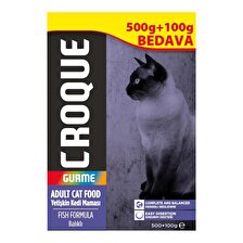 Croque Gurme Balıklı Yetiş.kedi Mama500+100g 