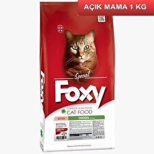 Foxy 37/20 Kitten Tavuk Etli Yavru Kedi Maması 1 Kg AÇIK