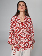 Dama Desenli Kimono 64382