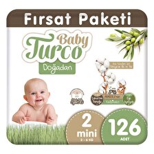 Baby Turco Doğadan 2 Numara Mini 126'lı