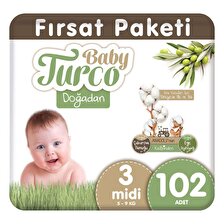 Baby Turco Doğadan 3 Numara Midi 102'li