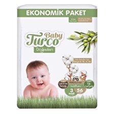 Bebek Bezi Doğadan Ekonomik Paketi No:3 56'lı Babyturco
