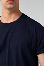 Ds Damat Oversize Lacivert T-shirt 6HC14ORT02006