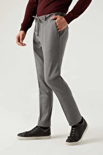 Twn Slim Fit Gri Armürlü Jogger Pantolon 7EC03KV23350M