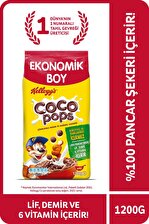 Kellogg's Coco Pops Çikolatalı Buğday ve Mısır Gevreği 1200 Gr, Lif, Demir ve 6 Vitamin içerir
