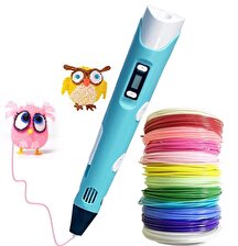 3d Pen - Üç Boyutlu Yazıcı Kalem Printer 3 Renk Filament
