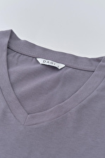 Pamuk Antrasit T-Shirt