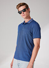 Altınyıldız Classics Lacivert Melanj Erkek Polo T-Shirt 4A9000000004