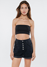 Straplez Siyah Top 1611396-900