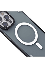 YoungKit iPhone 15 Pro Max Uyumlu Kılıf Magsafe Şarj Özellikli Youngkit Jiansha Serisi Kapak Siyah