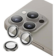 Benks iPhone 15 Pro ​max Uyumlu Benks King Kong Corning Kamera Lens Koruyucu Gri
