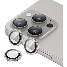 Benks iPhone 15 Pro ​max Uyumlu Benks King Kong Corning Kamera Lens Koruyucu Gümüş