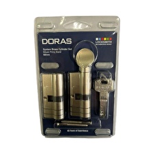 DORAS Barel Prinç Topuzlu 68 Mm.Saten Tuzaklı Alt Üst-2168SET
