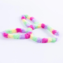 Renkli tavşan kulaklı peluş taç, unicorn