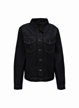 People By Fabrika Koyu İndigo Kadın Denim Ceket SPBF3WL-CKT5001