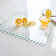 Decovetro Cam Kesme Tahtası ve Sunum Tablası Natural Saydam 30x40 Cm