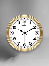 Galaxy 200-A Klasik Kadran Gold Renk Sessiz Akar 30 cm Duvar Saati