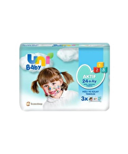 Uni Baby Aktif Islak Mendil 3x52 Adet