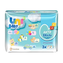 Uni Baby Aktif Oyna Öğren Islak Mendil 3x52 Adet