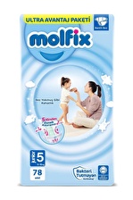 Molfix Bebek Bezi Ultra Fırsat Paketi Junior 5 No 78 Li