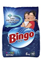 Bingo Matik Beyazlar ve Renkliler İçin Toz Çamaşır Deterjanı 6 kg 40 Yıkama