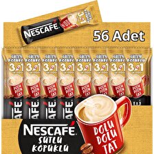 Nescafe Sütlü Köpüklü 3'ü 1 Arada Sade 17.4 gr Paket 