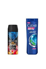 Axe SkateBoard Deodorant Sprey + Clear Men Şampuan 180ml