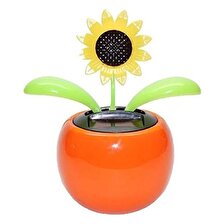 Günebakan Sarı Yapraklı Flip Flap Güneş Enerjili Dans Eden Çiçek Solar Enerjili
