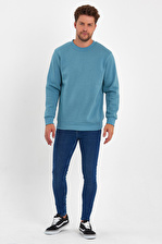 Rodi 3 İplik Şardonlu Bisiklet Yaka Sweatshirt RD24KE054903
