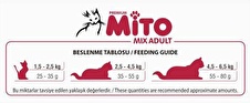 MİTO MİX TAVUKLU YETİŞKİN KEDİ MAMASI 1 KG