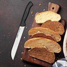 Pirge Ekmek Bıçağı Ecco 38024 17,5cm Siyah