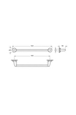 VitrA Marin Uzun Havluluk Krom A44944
