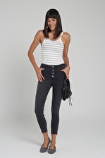 Naomi Antrasit Normal Bel Skinny Fit Jean Pantalon C 4526-036