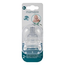Mamajoo %0 BPA Silikon Biberon Emziği İkili S No.1