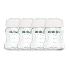 Mamajoo 4'lü Anne Sütü Saklama Kabı & Biberon Emziği Seti / No.1 0 Ay+